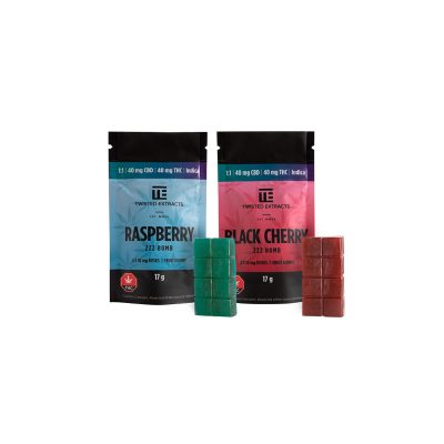 Twisted Extracts Indica 1:1 Jelly Bombs (40mg THC/40mg CBD)