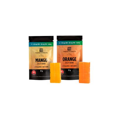 Twisted Extracts Sativa 1:1 Jelly Bombs (40mg THC/40mg CBD)